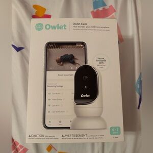 Owlet Smart Baby Monitor Cam — White with Black Lens